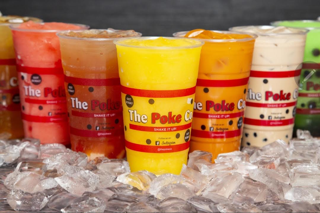 Poke drinks: Teas, smoothies, slushies and lattes.